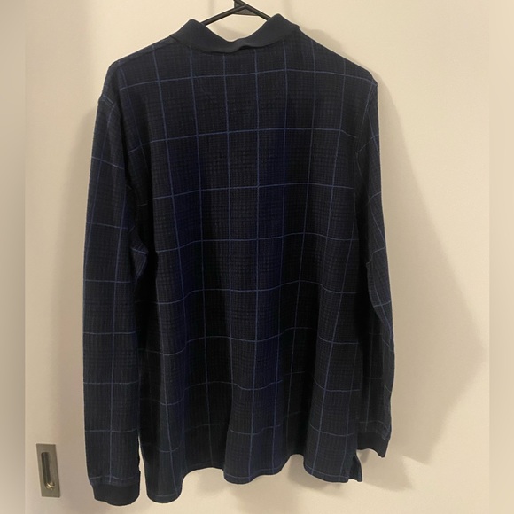 Navy Long-sleeve Polo Shirt - Picture 3 of 3